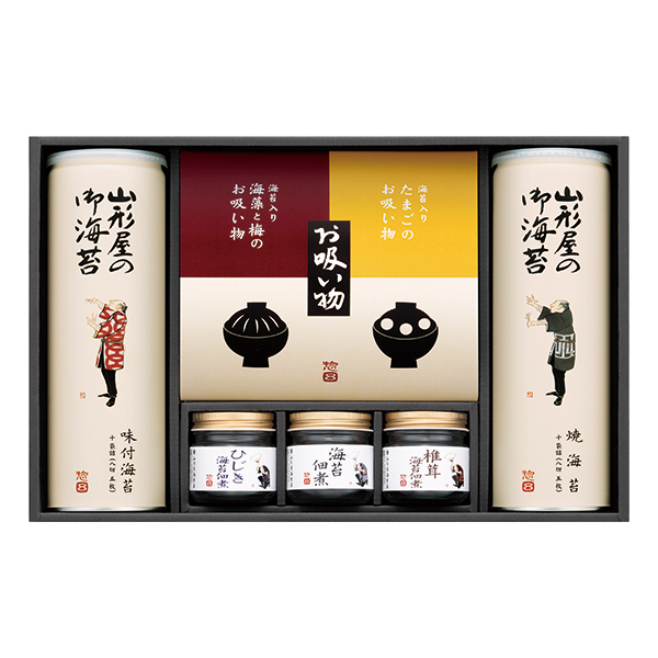 山形屋 「惣8」海苔・海苔佃煮・お吸物詰合せ(RTF-500)